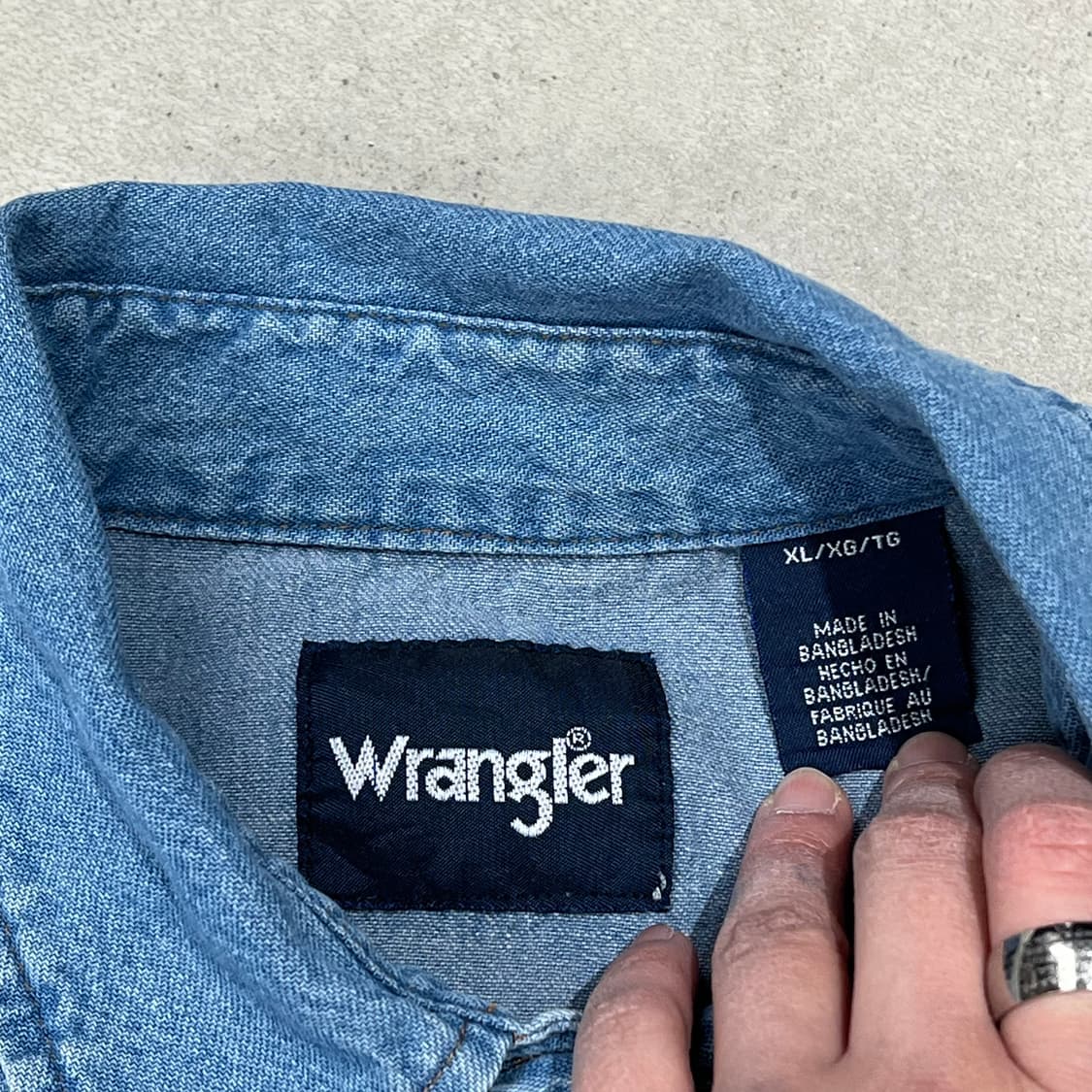 랭글러 워크 데님셔츠 s08970 상품이미지7