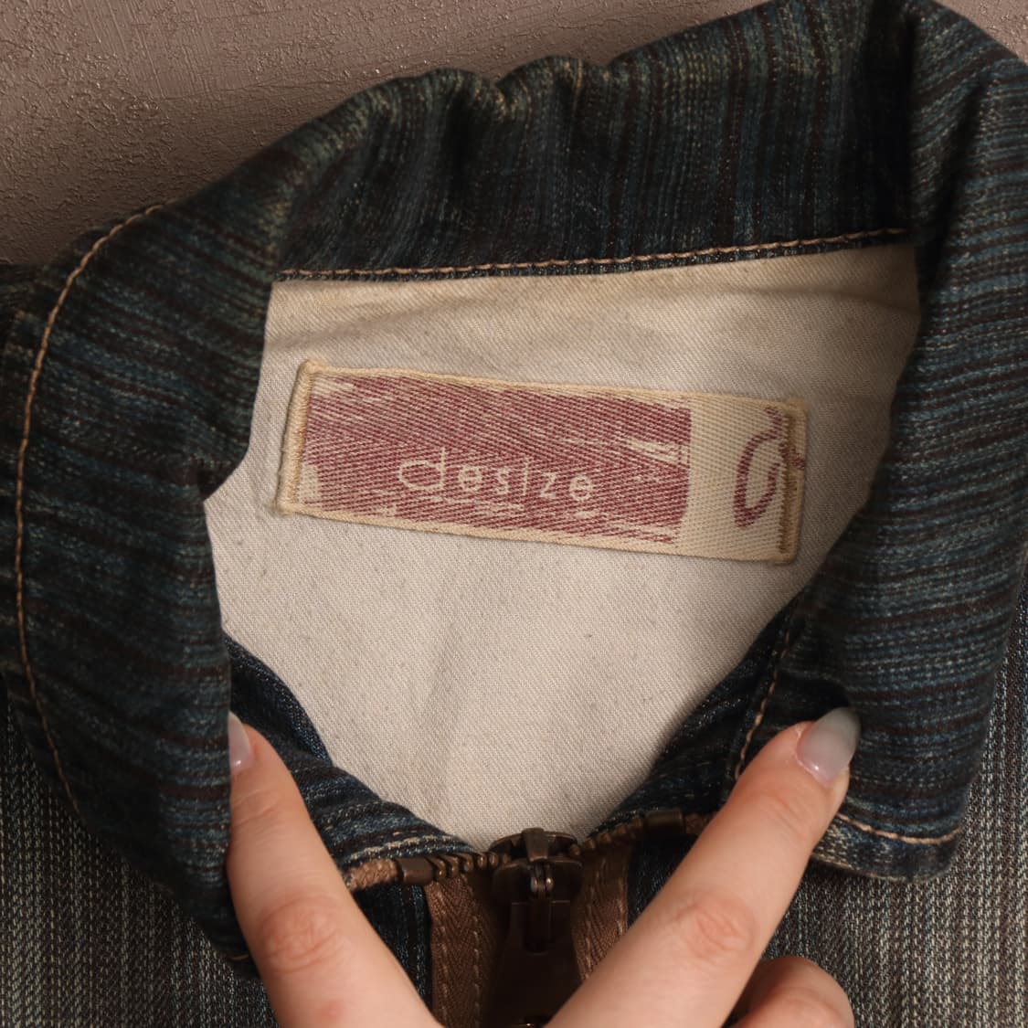 빈티지 USA 워싱 데님 집업 자켓 A1687 상품이미지3