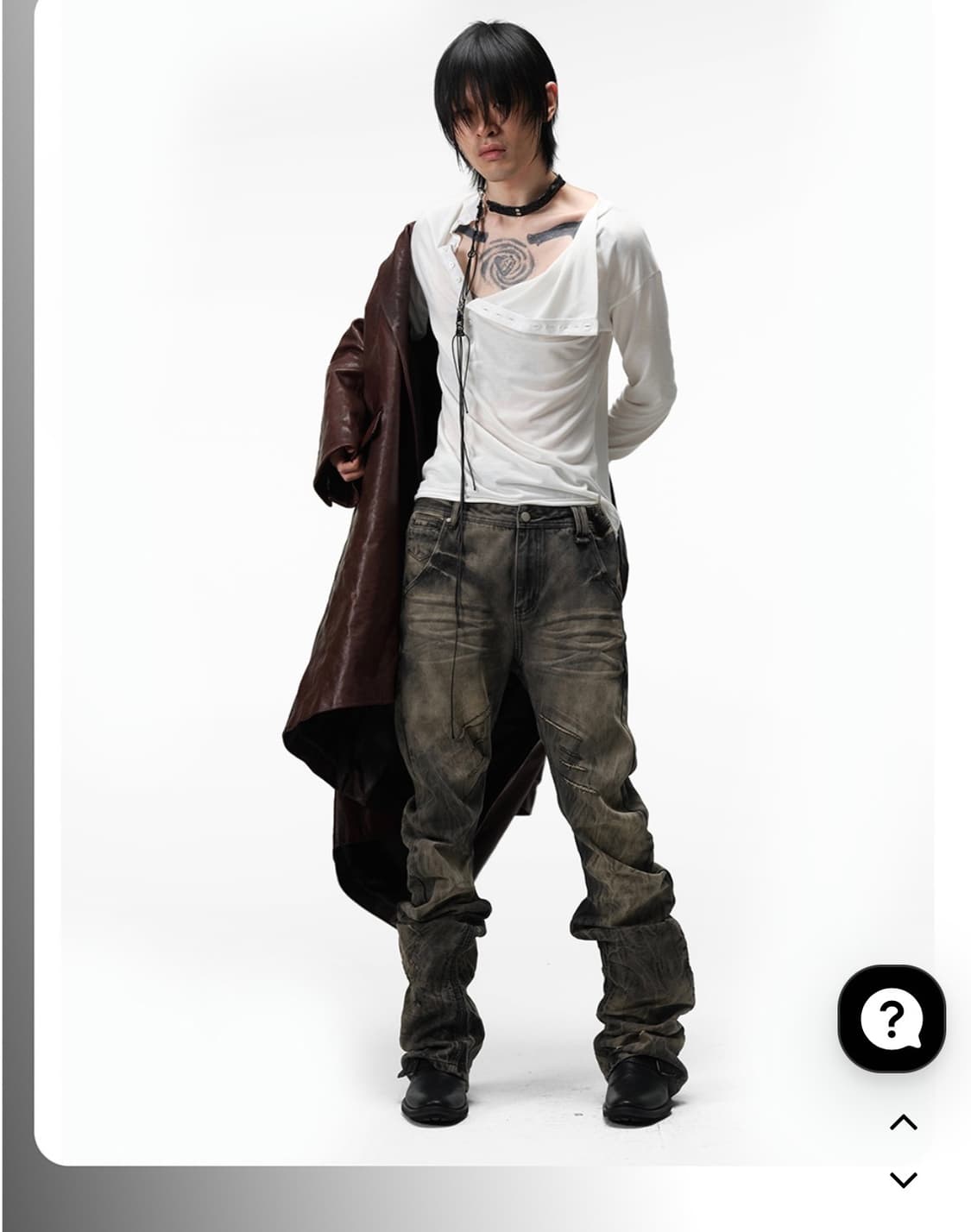 텍스쳐 슬림핏 팬츠 상품이미지4