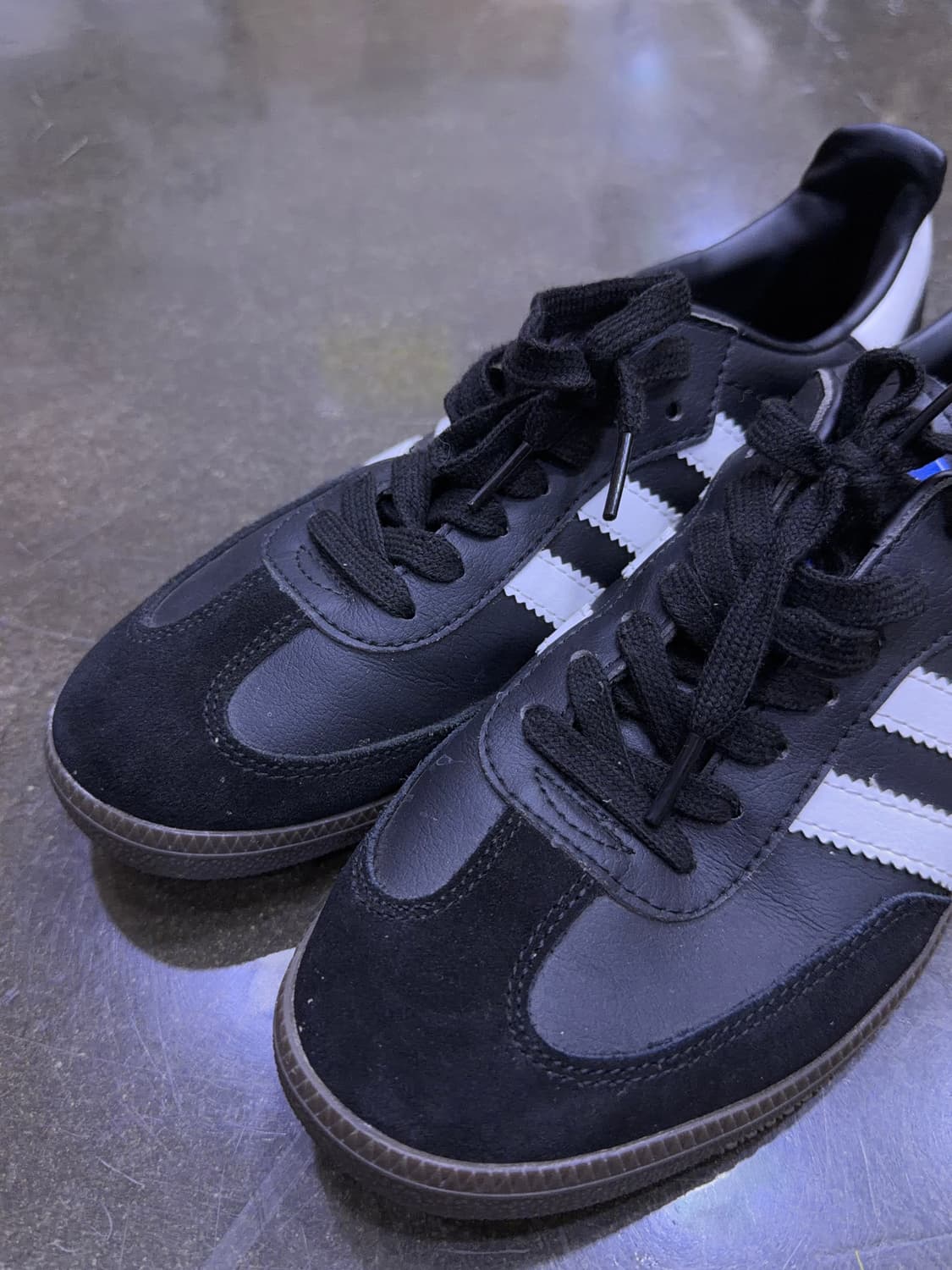 아디다스 OG 삼바 스니커즈 블랙 화이트 검 265 상품이미지3