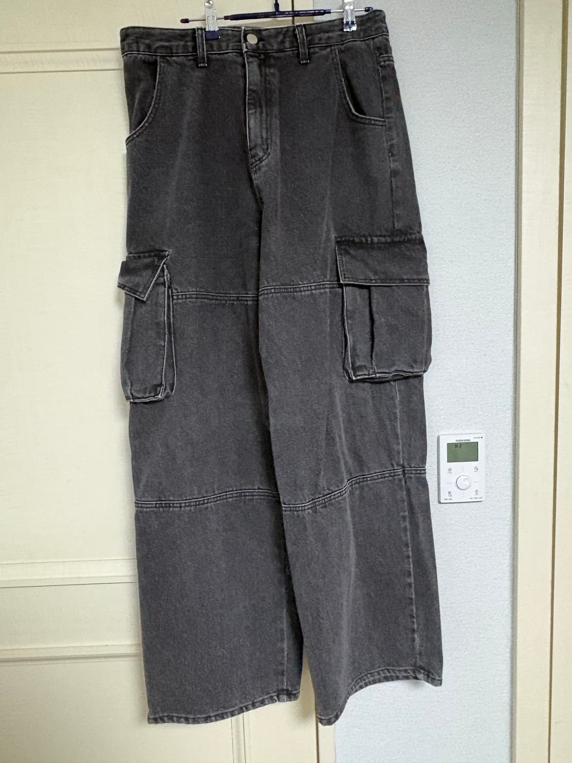 베이스먼트 회색 카고 데님 상품이미지1