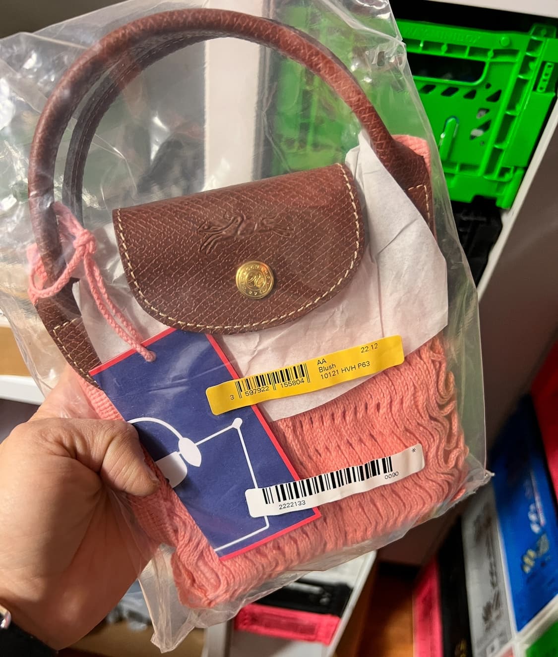 롱샴 네트백 피치 상품이미지1