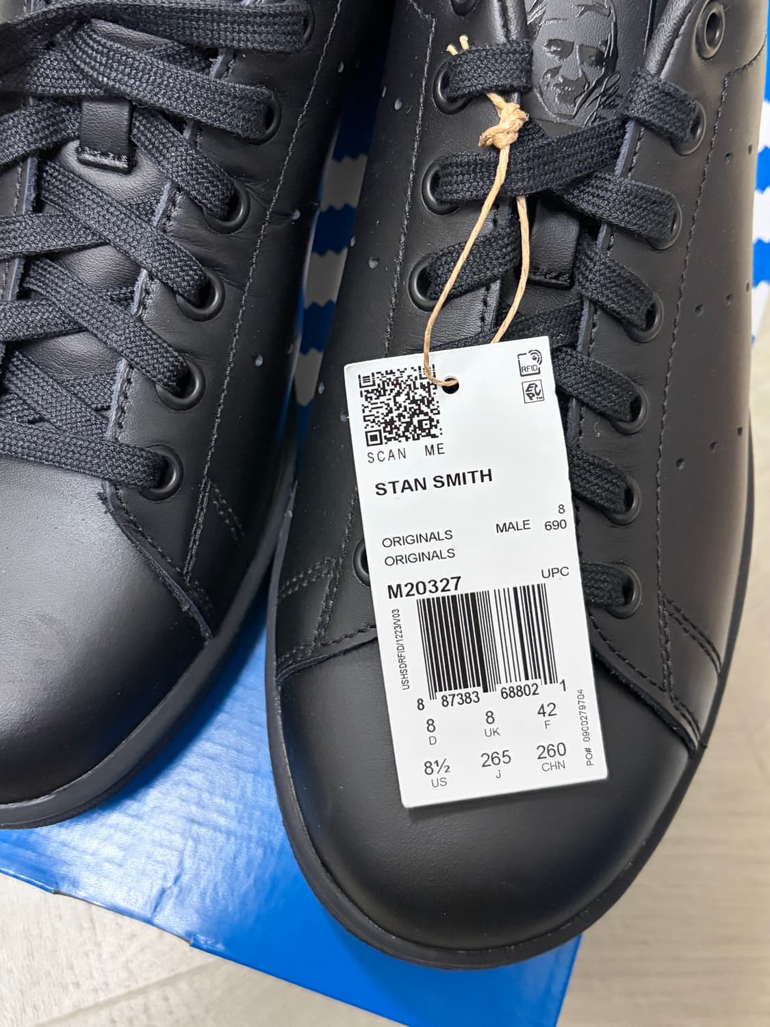 아디다스 스탠스미스 트리플블랙 265 새상품 판매합니다 상품이미지2