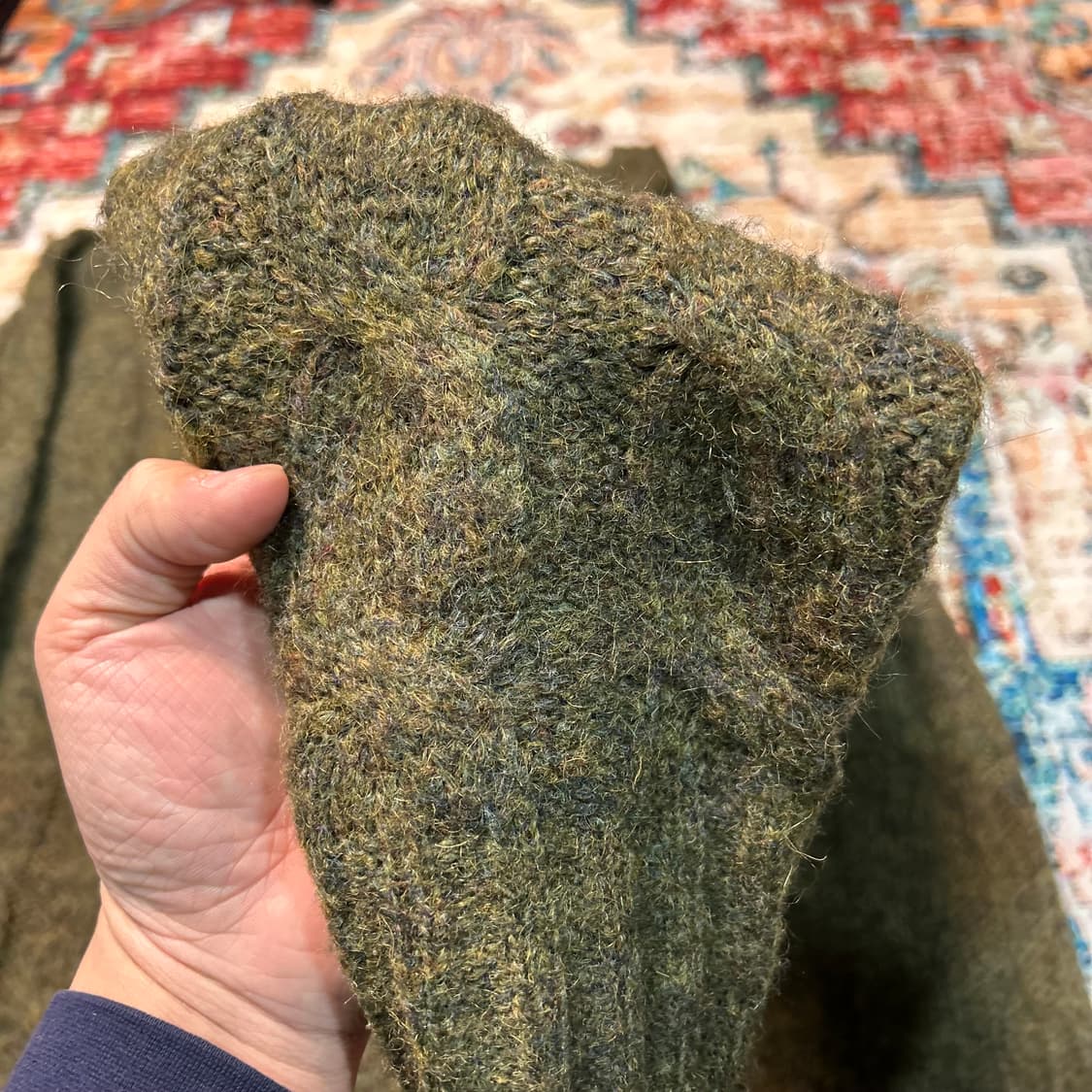 [XL] 아르마니 진 모헤어 케이블 니트 상품이미지4