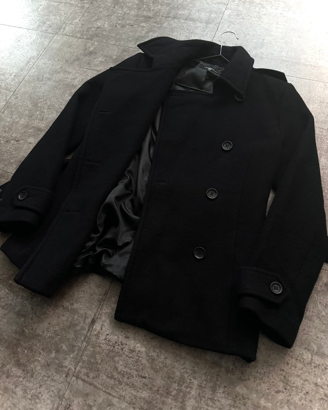 울/앙고라 벨티드 더블 버튼 코트 상품이미지2