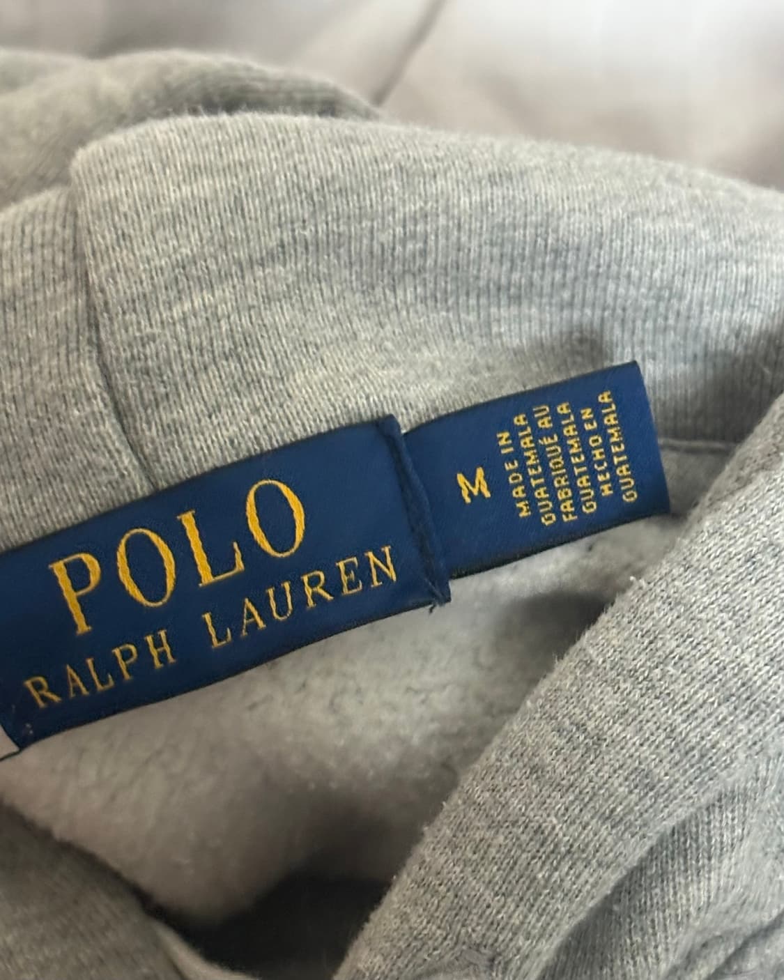 폴로 랄프로렌 기모 그레이 후드티 상품이미지4