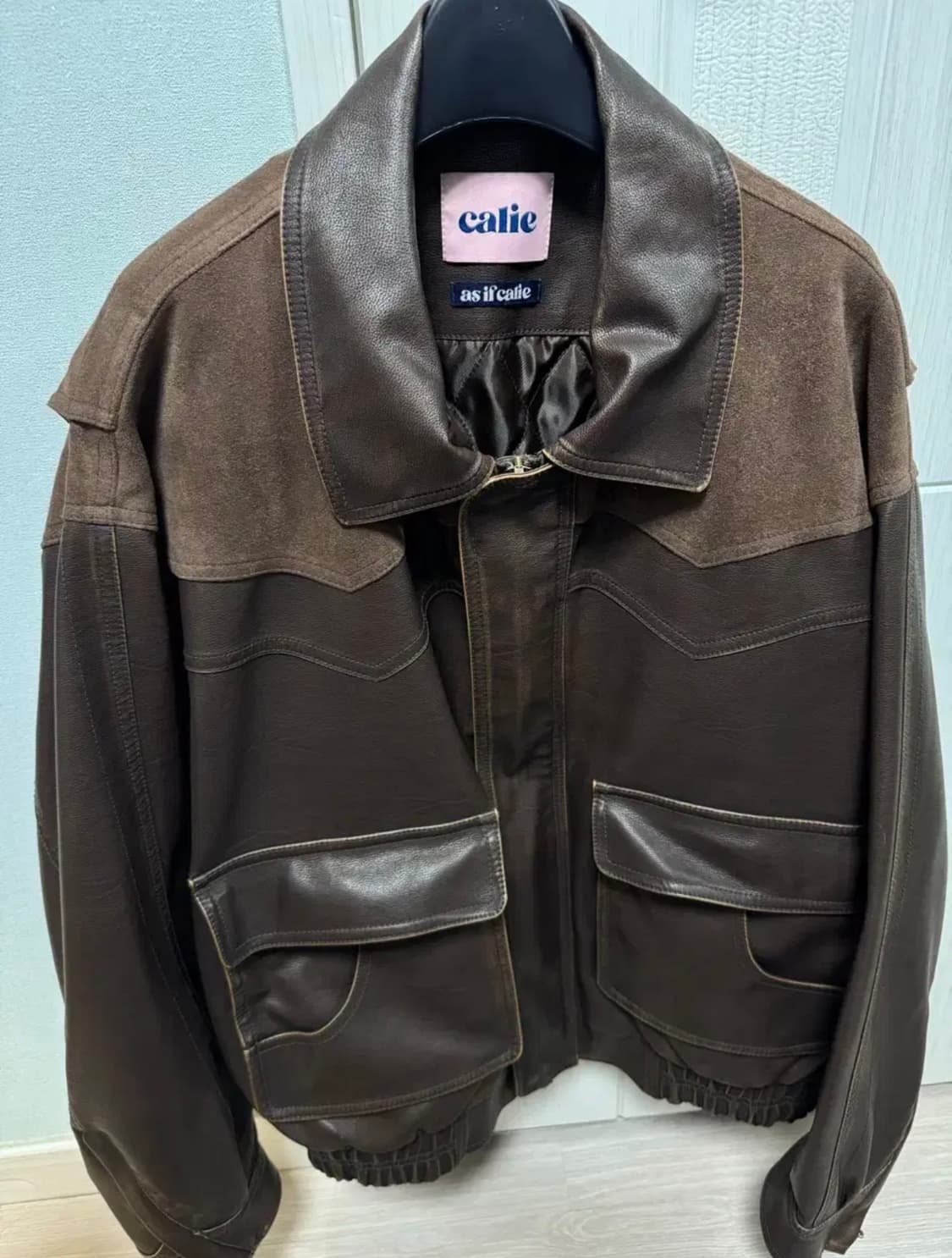 에즈이프캘리 레더자켓  상품이미지3
