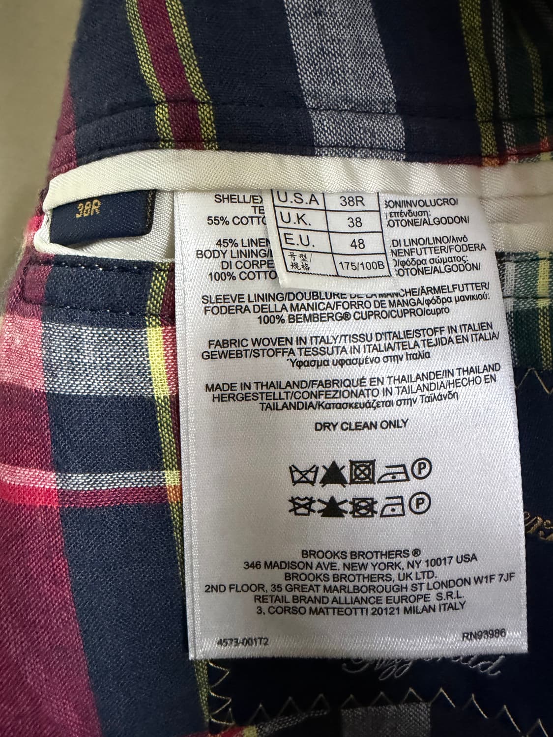 브룩스 브라더스 1818 피츠제럴드 코튼 블레이저 상품이미지4