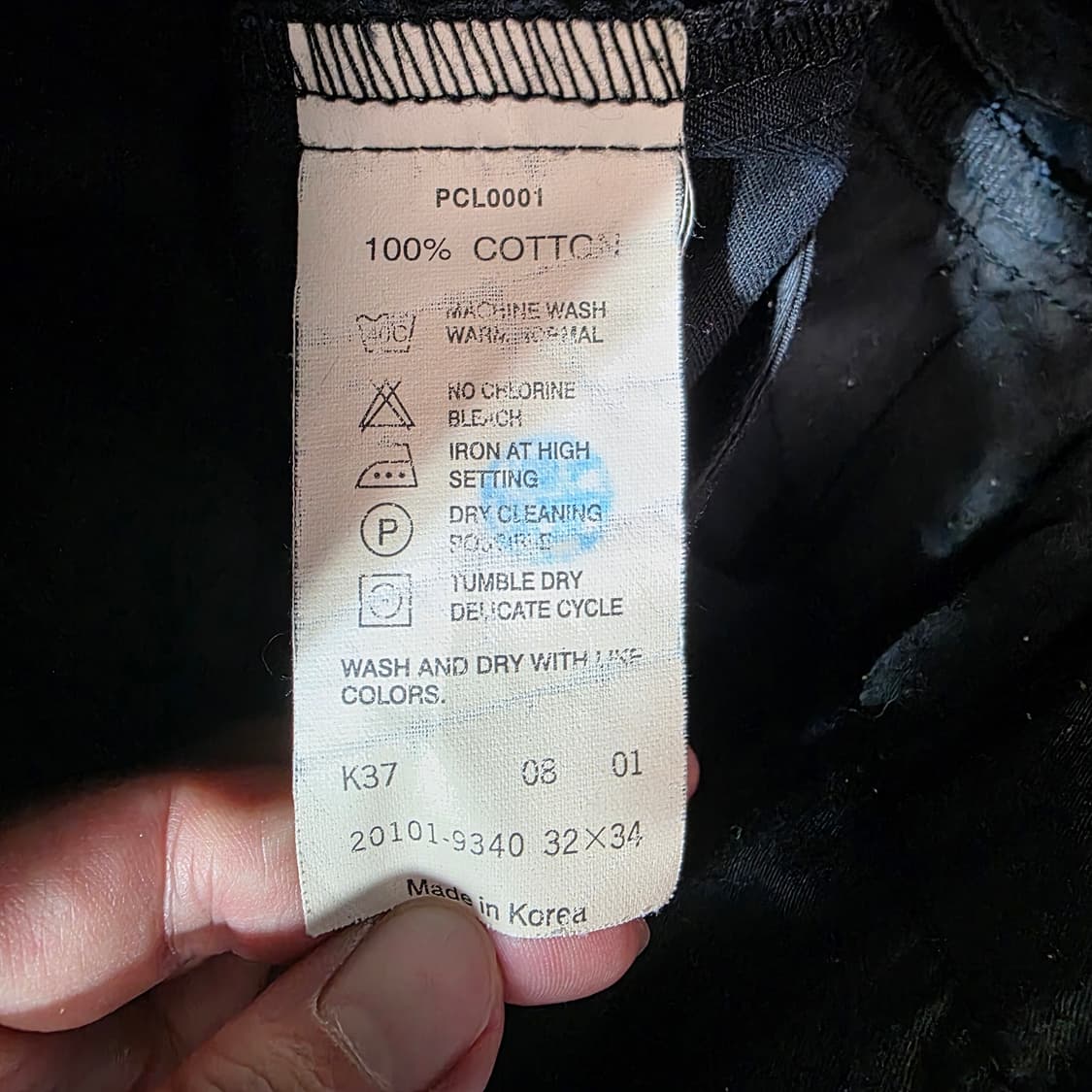 [32X34]00s 리바이스 투턱 블랙 치노팬츠 상품이미지4