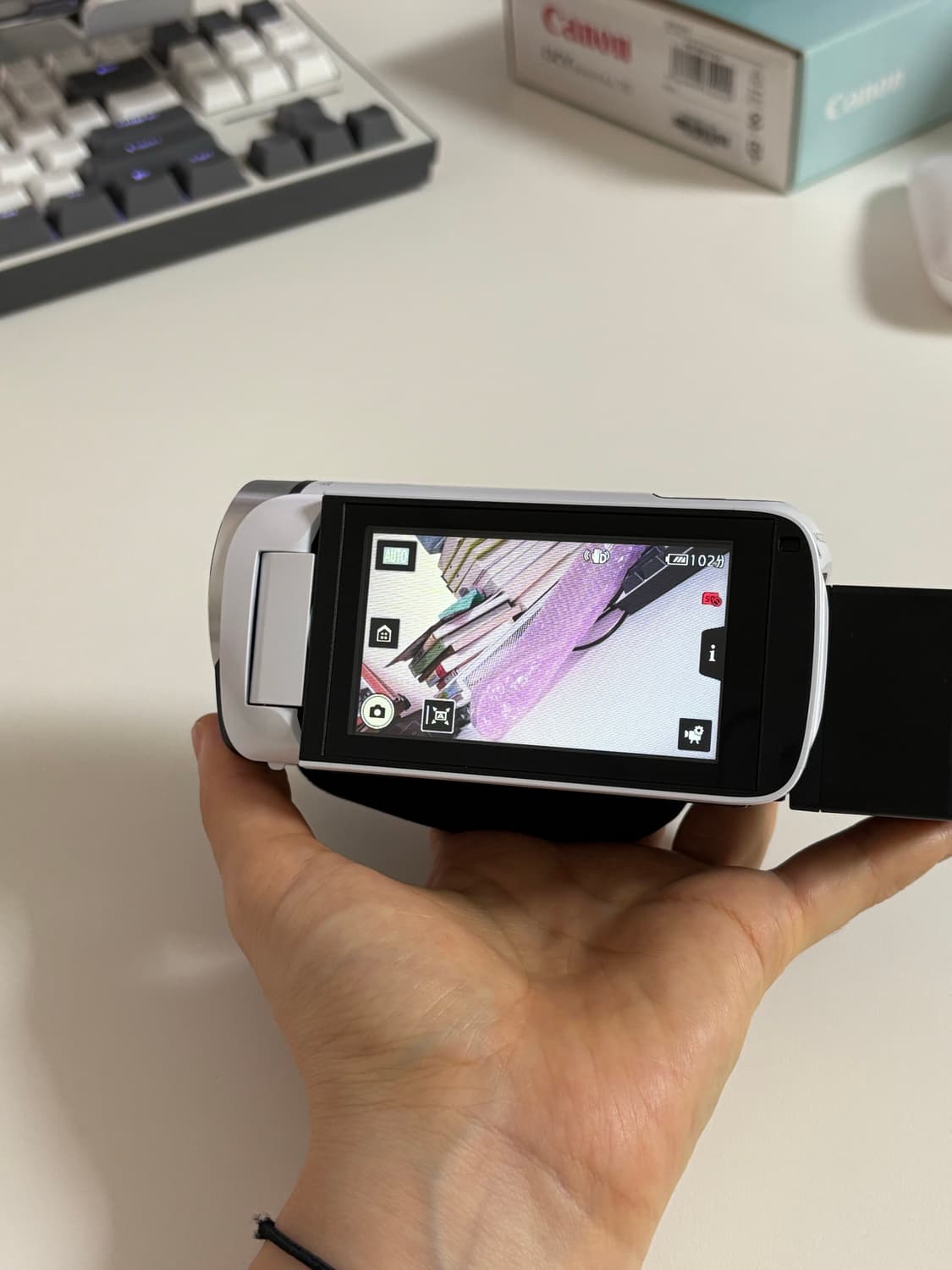[새상품] canon ivis hf r800 (vixia 800) 화이트 상품이미지6