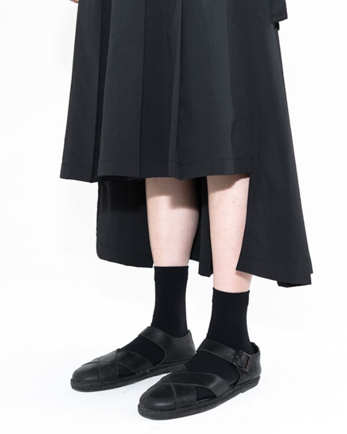 새상품) 유노이아 플리츠 스커트 s사이즈 high low 상품이미지8