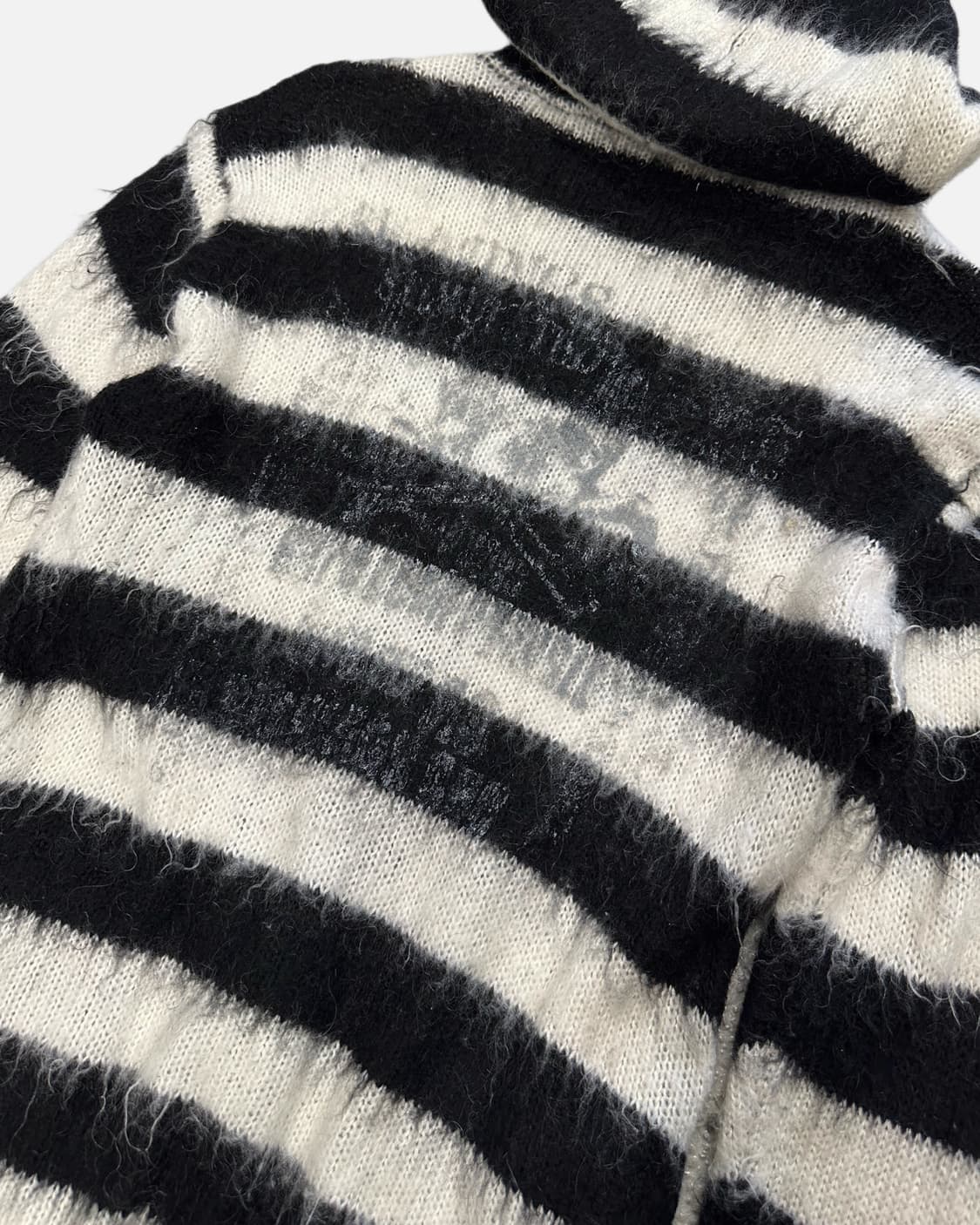 BERNINGS SHO mohair stripe hood zip-up 상품이미지7