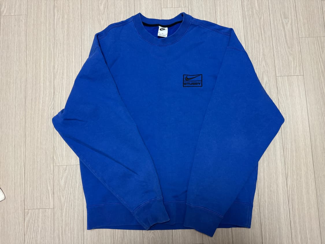 나이키 x 스투시 NRG 에시드 워시드 크루넥 게임 로얄 상품이미지1