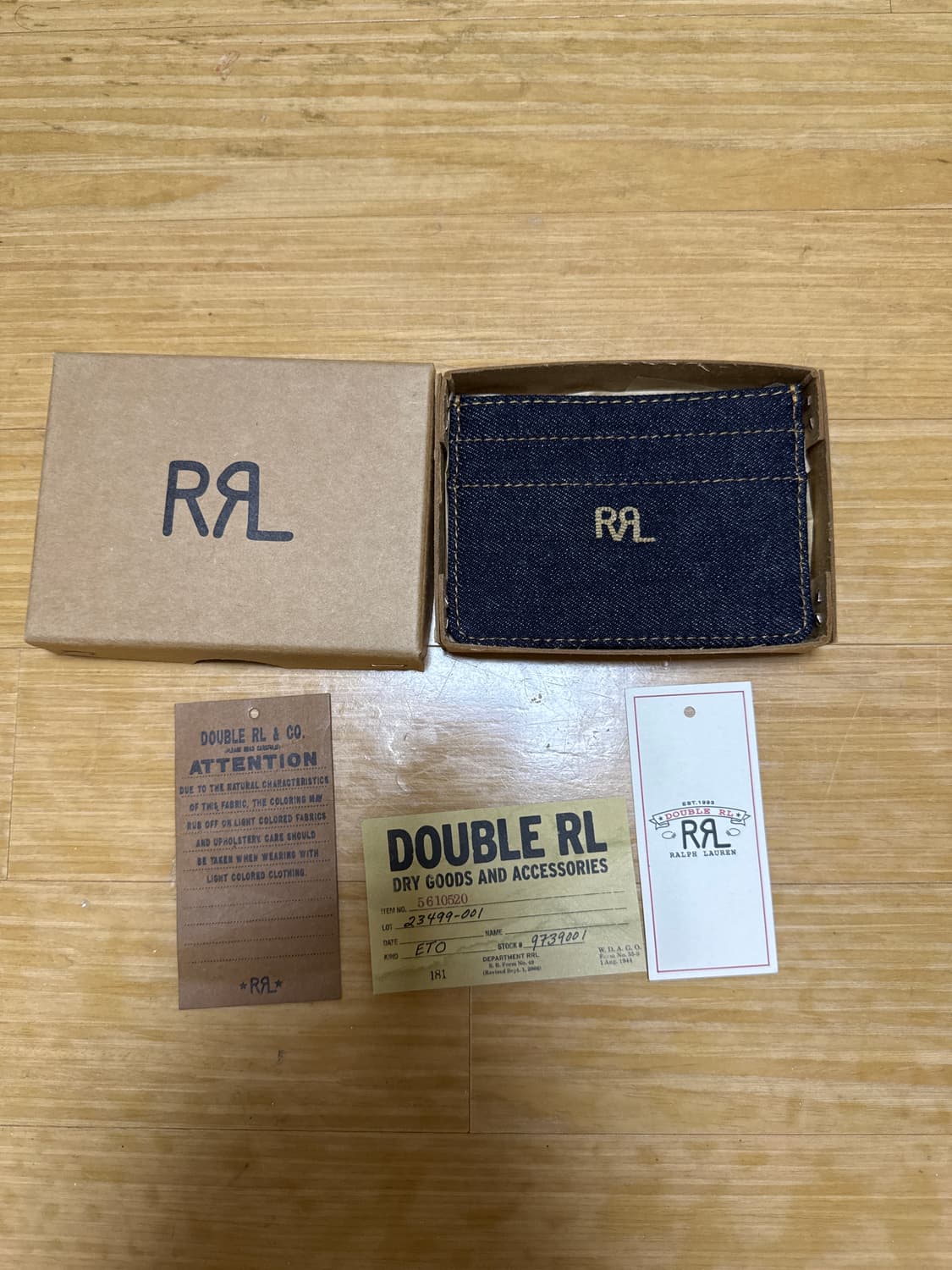 RRL 데님 카드 지갑 (새상품) 상품이미지4