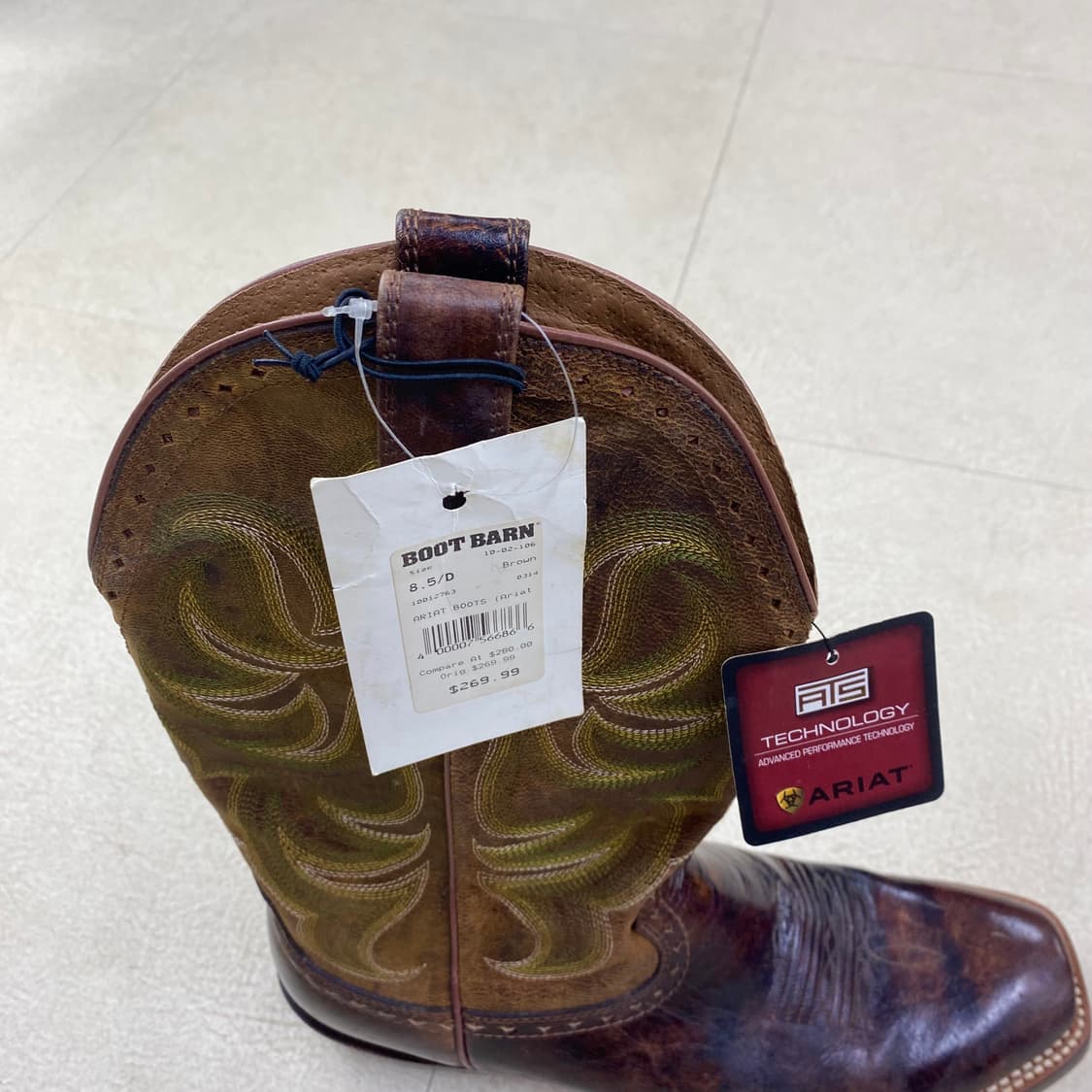 아리아트 ariat USA 오리지널 스퀘어토 웨스턴 부츠 (260mm-2 상품이미지7