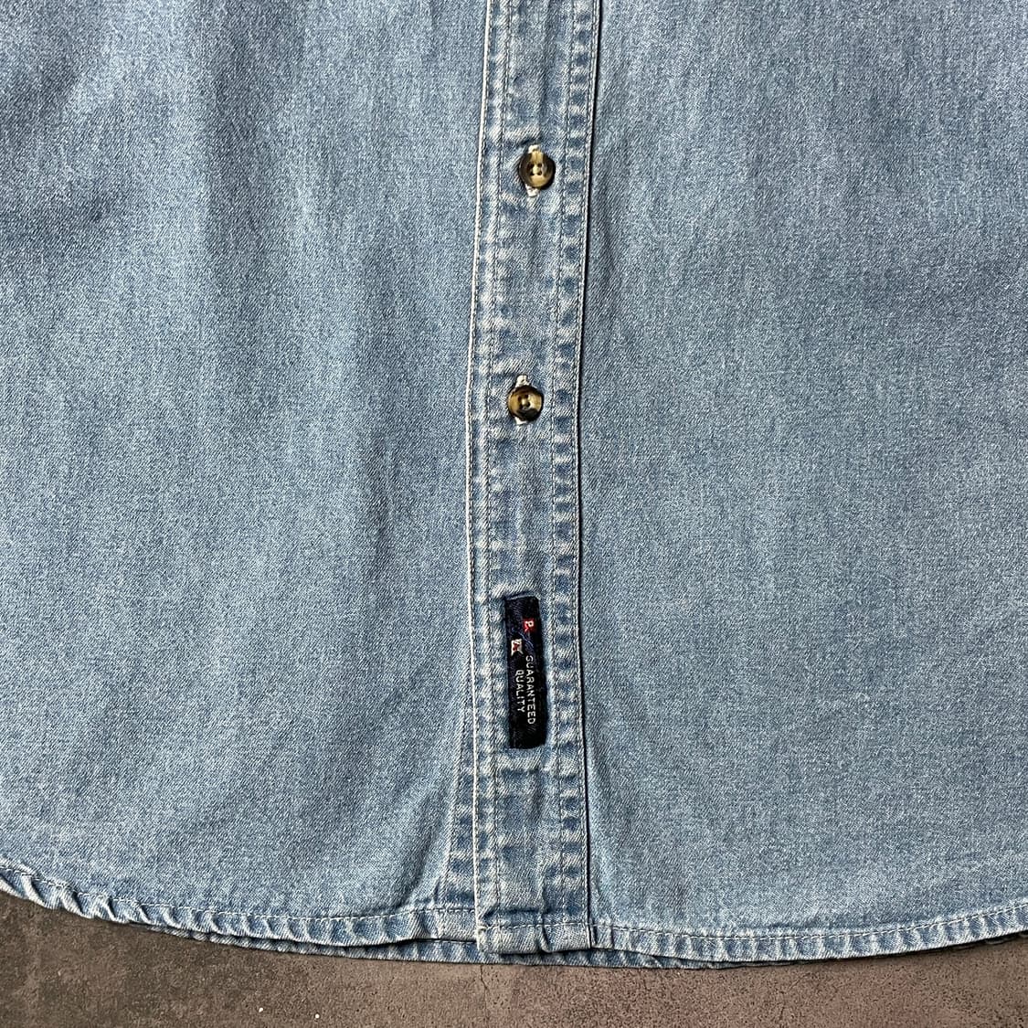 PORT AND COMPANY 빈티지 코튼 데님 셔츠 A00733 상품이미지4