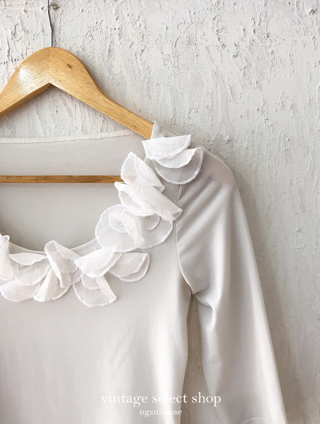 vintage soft petal frill ballet top 상품이미지2
