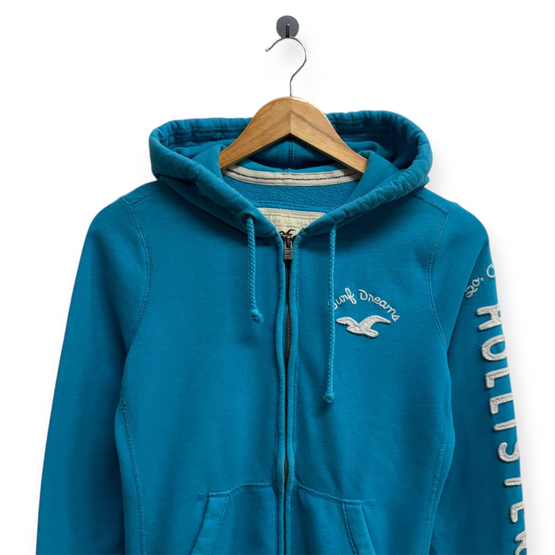  홀리스터 블루 후드집업 M 상품이미지2