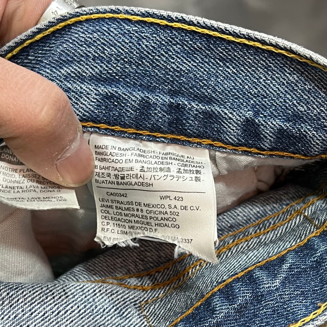  리바이스 505 데님팬츠 y15252 상품이미지6