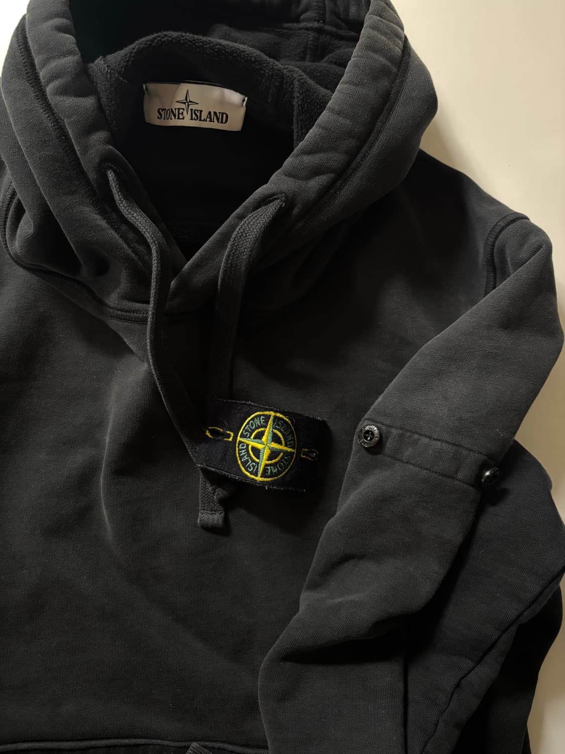 스톤아일랜드 블랙 후드티m  상품이미지1