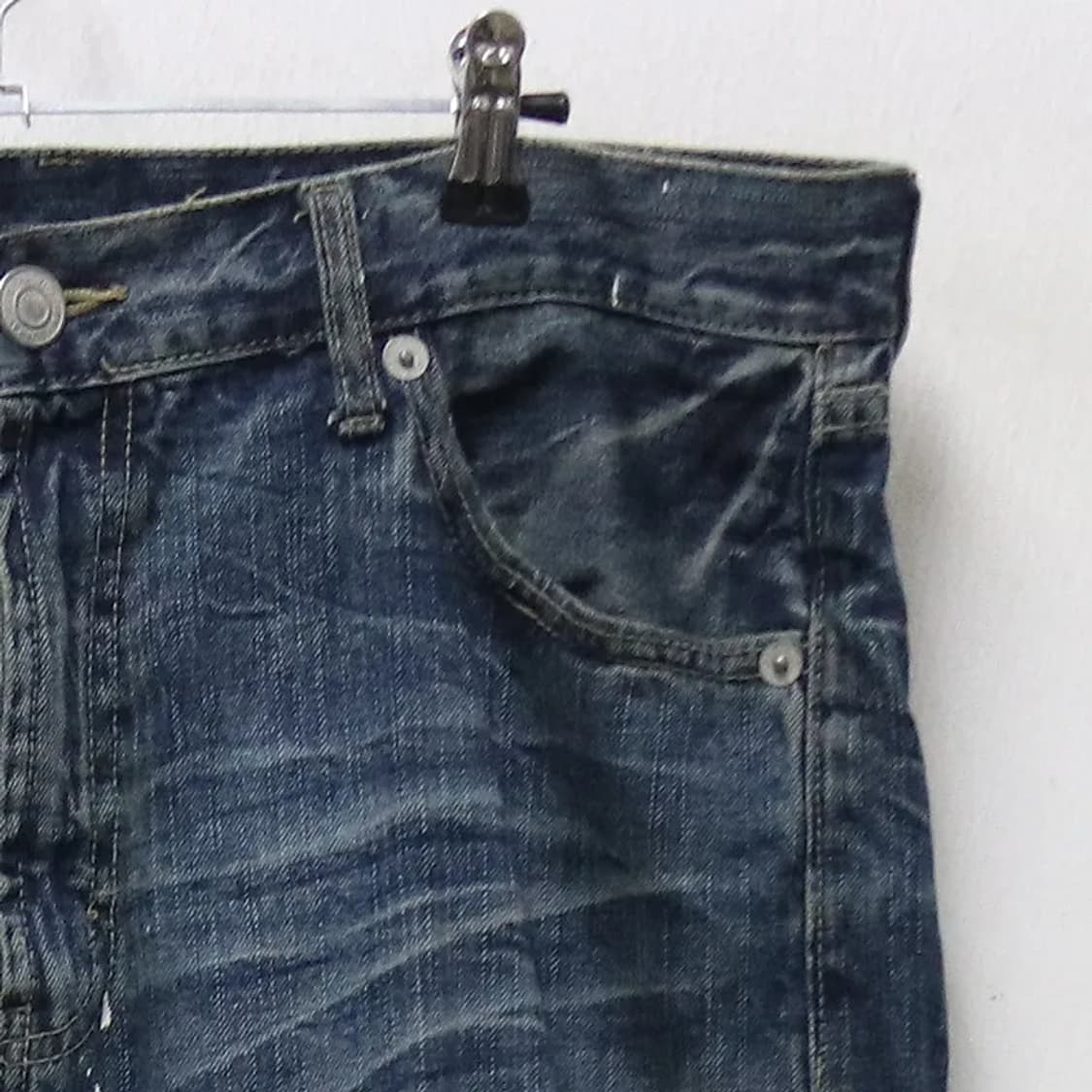 Y2K 페인팅 디테일 데님팬츠 61140 상품이미지6