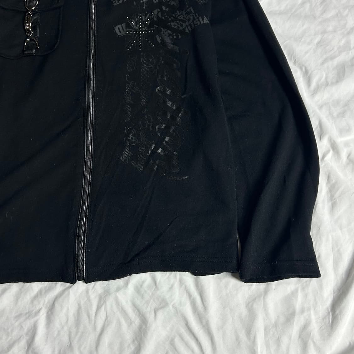 [BEAUMERE] 펑크 그래픽 프린팅 후드집업 상품이미지4