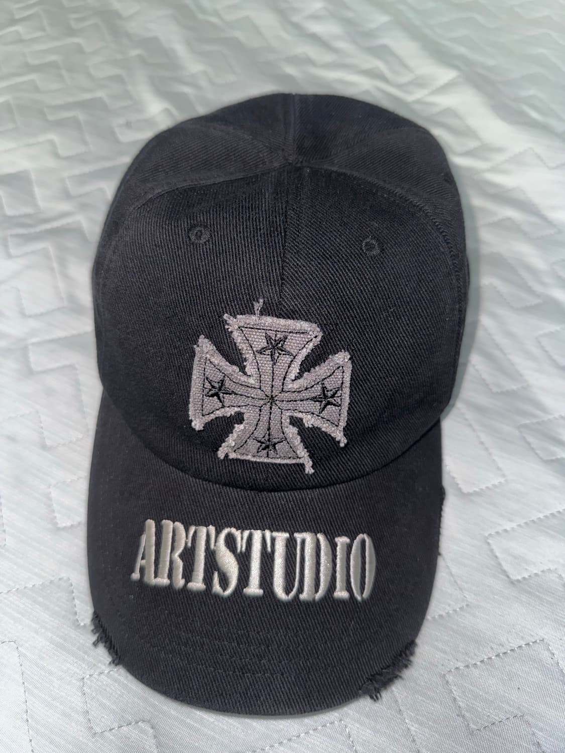 이티씨이 CROSS DESTROYED CAP (BLACK) 상품이미지1