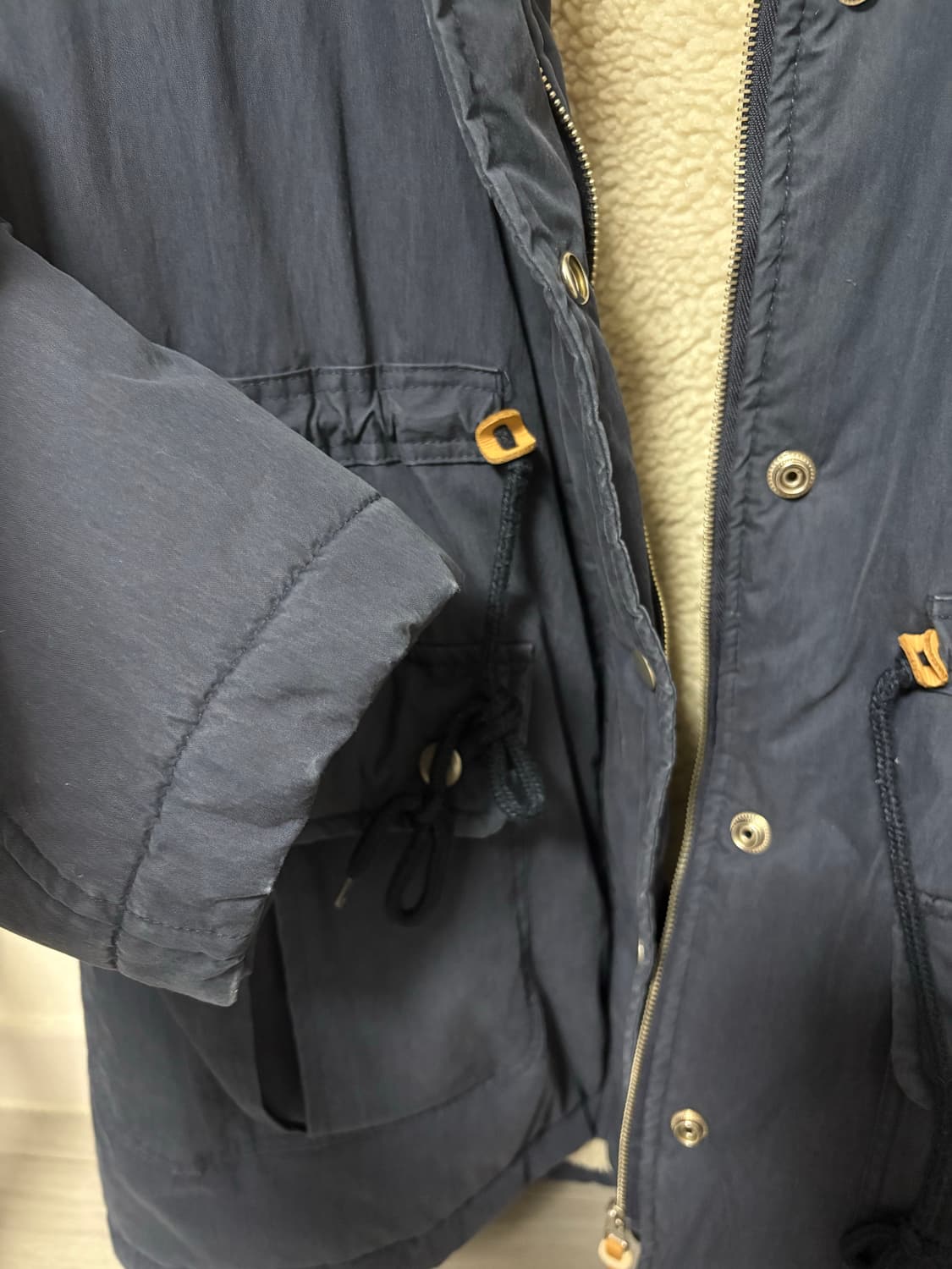 더버터크림 네이비 패딩 자켓 상품이미지8