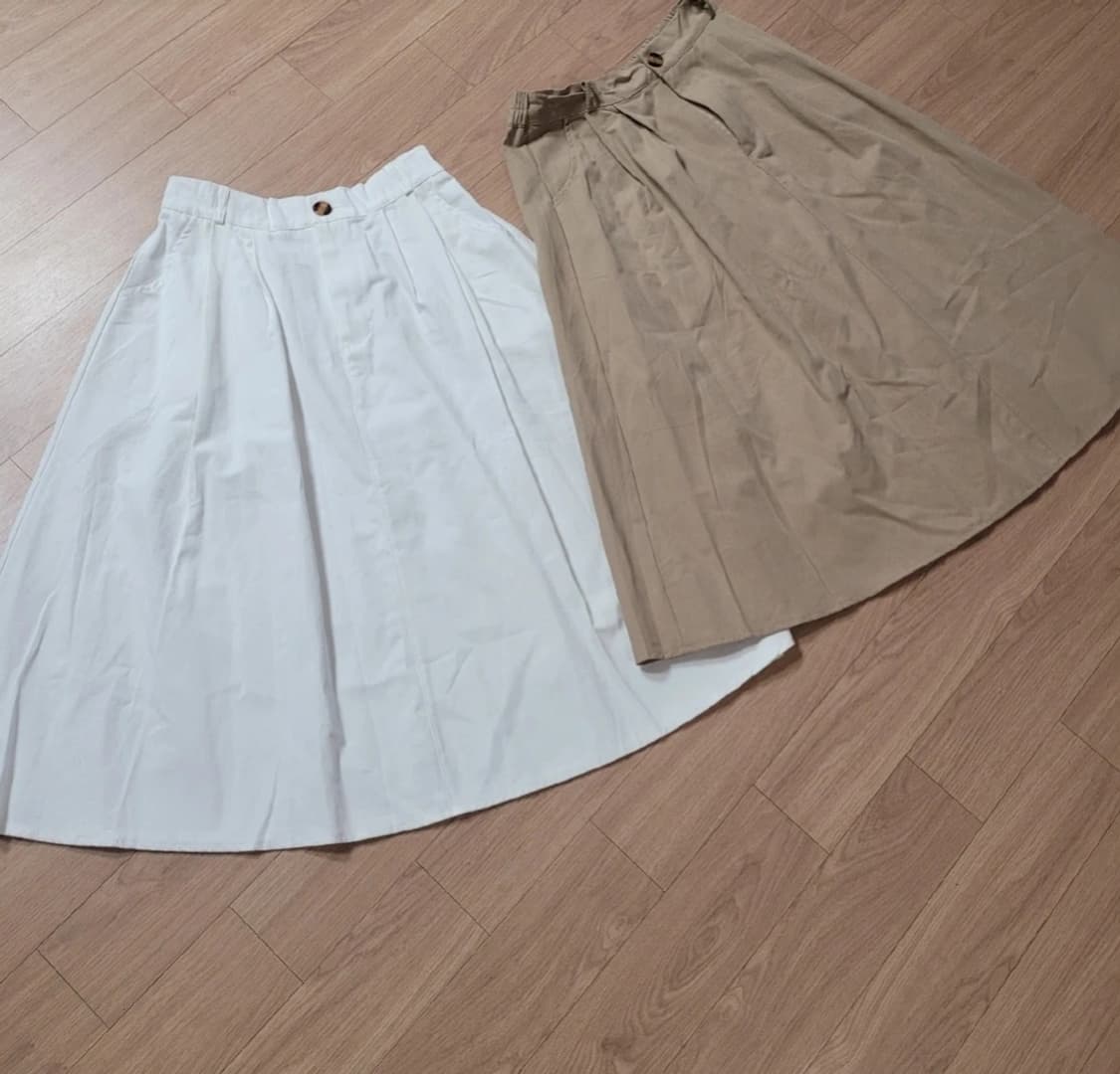 새상품) 서지수스타일 치마 면치마 레이어드 스커트 치마 2set 상품이미지1