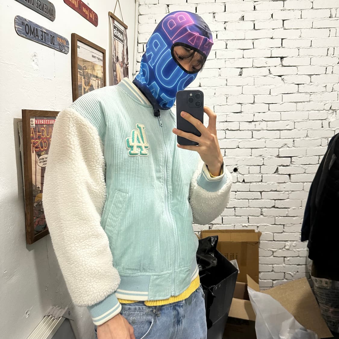 MLB 코듀로이 베이스볼 점퍼 LA 상품이미지2