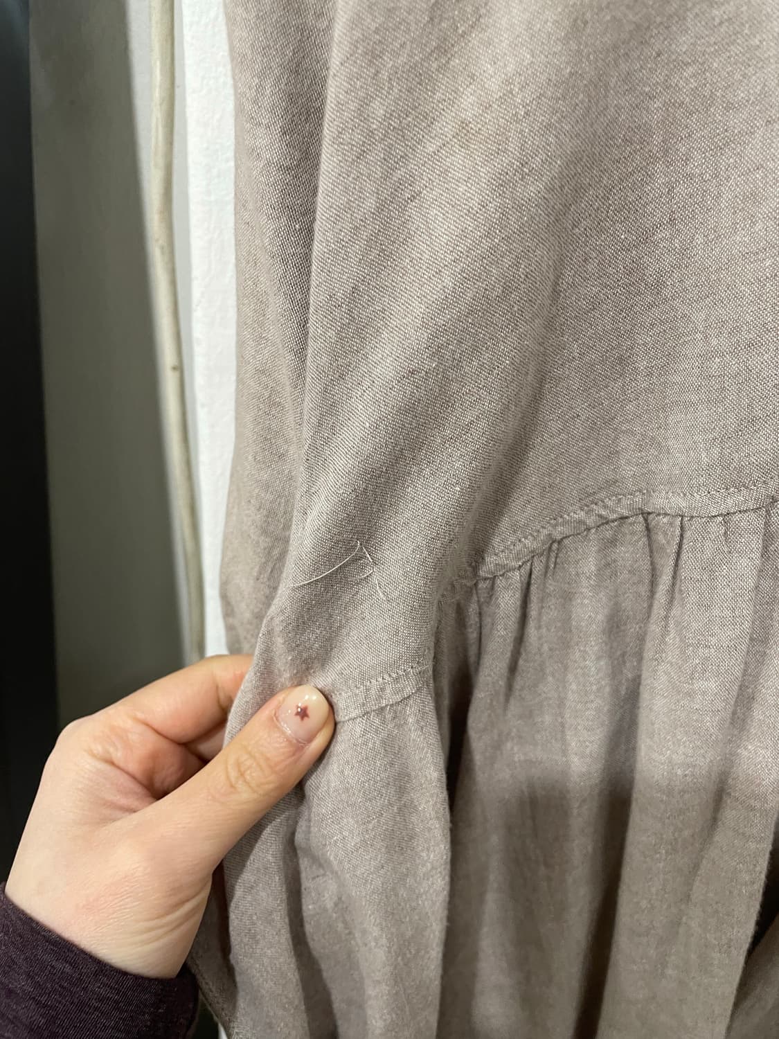 Lace loose-fit Mori dress 상품이미지5