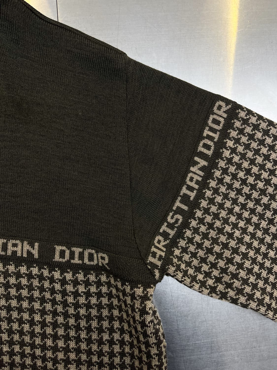 크리스찬 디올 90s 스펠 로고 울 스웨터 상품이미지5