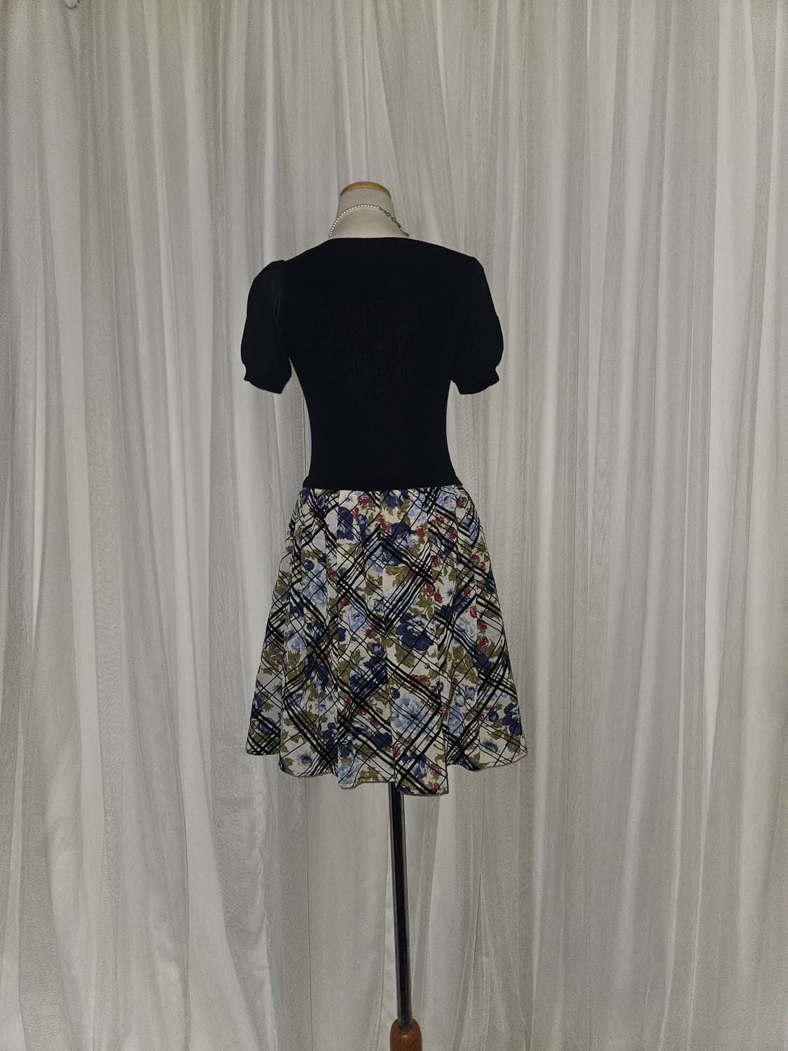 peyton place 블루로즈 네이비 히메 드레스 상품이미지3