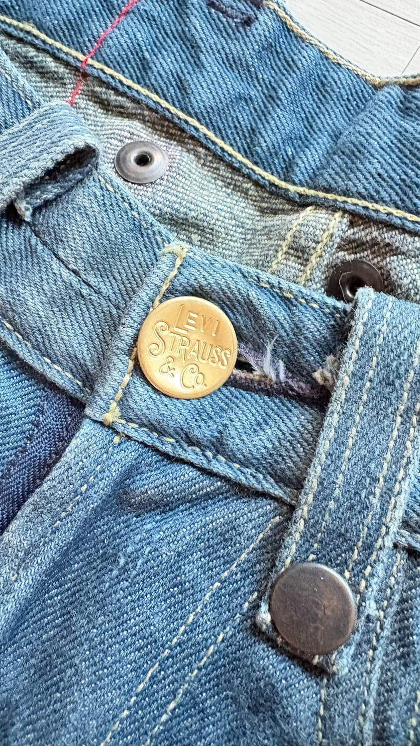 LEVI'S RED CLING FILM SHINY SLIM PANTS 상품이미지3