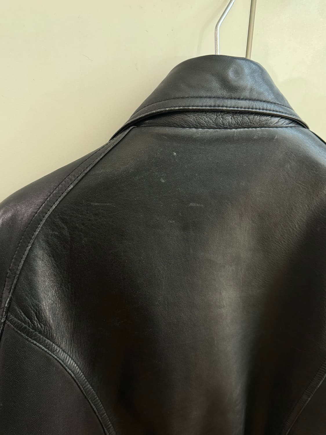 빈티지 레더 자켓 가죽 자켓 블랙 상품이미지8
