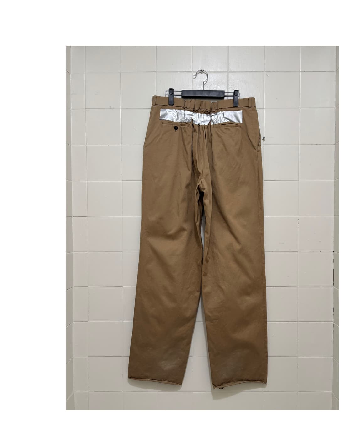 라프 시몬스 테이핑 와이드 레그 코튼 트라우저 상품이미지1