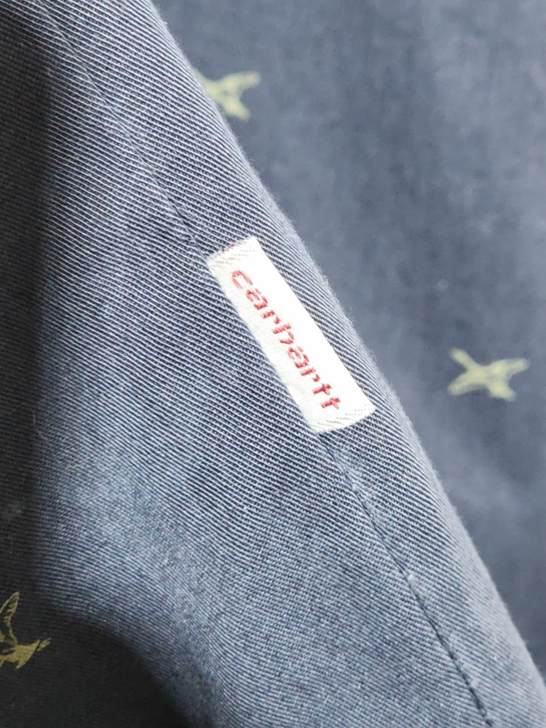 (M) 칼하트 휴스톤 자켓 패턴 블루종 점퍼 아메카지  상품이미지5