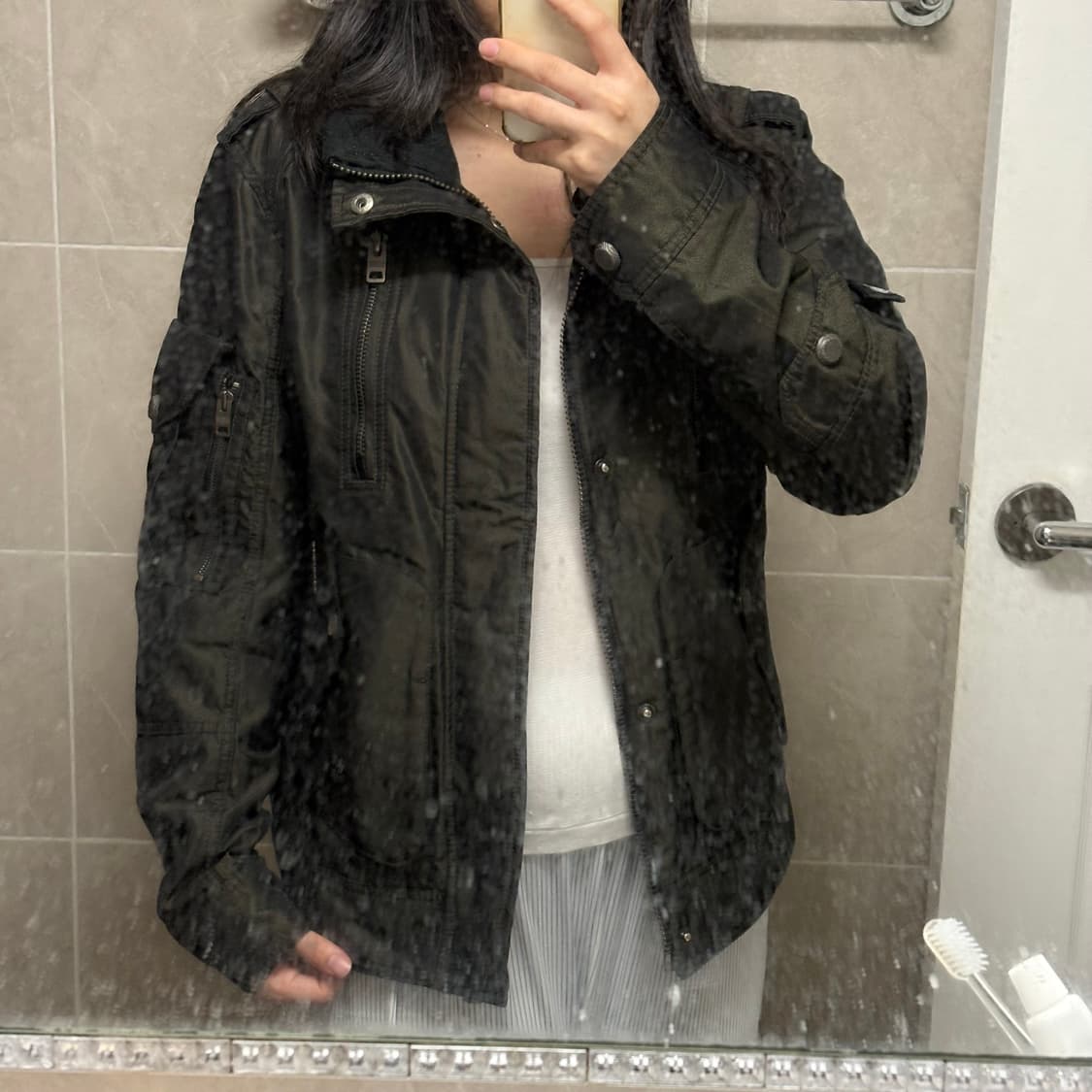 버카루 빈티지 자켓 (카키 L) 상품이미지3