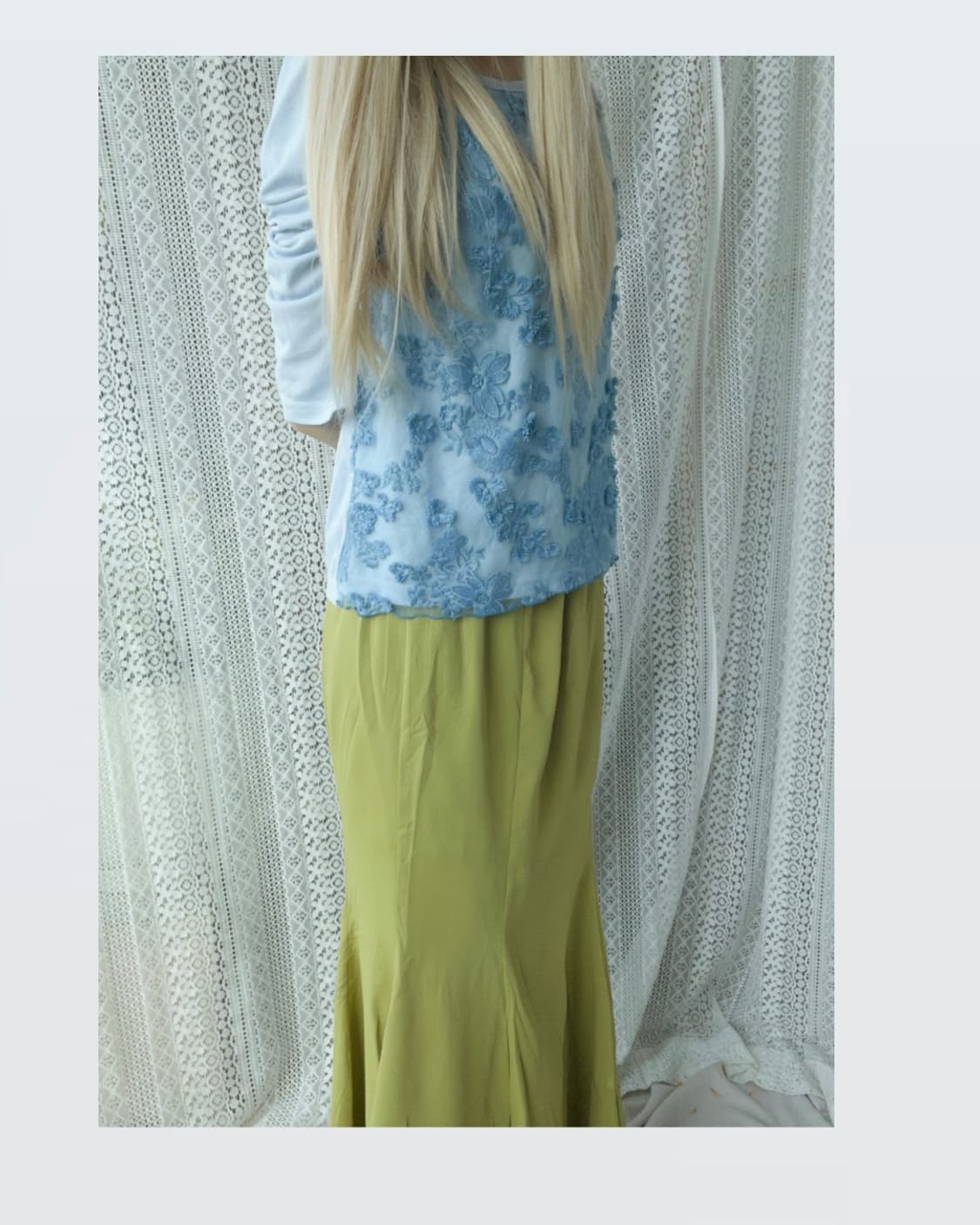Lime Mermaid Skirt 라임 머메이드 스커트 상품이미지3