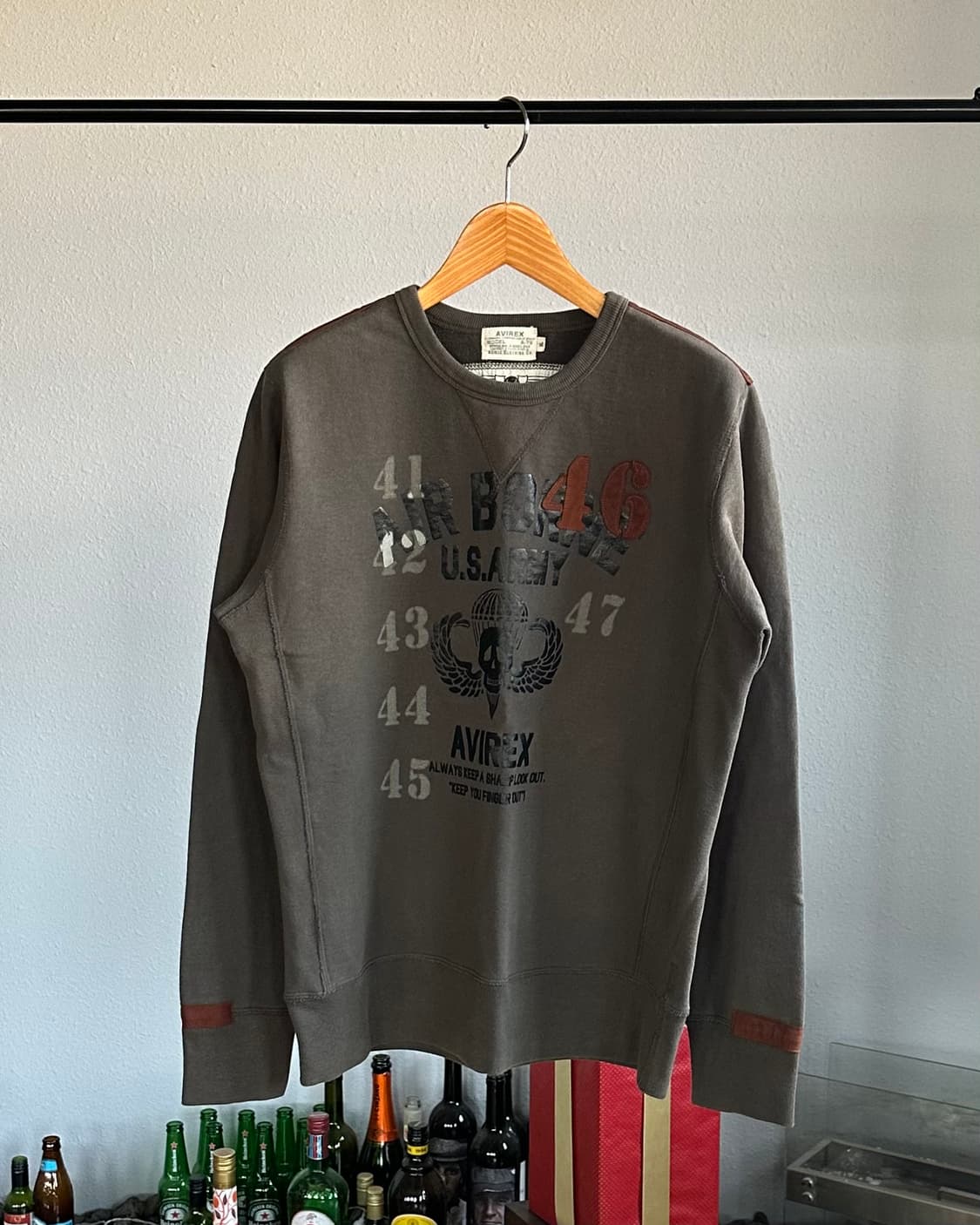 [XL]아비렉스 US ARMY 에어본 밀리터리 맨투맨 상품이미지1