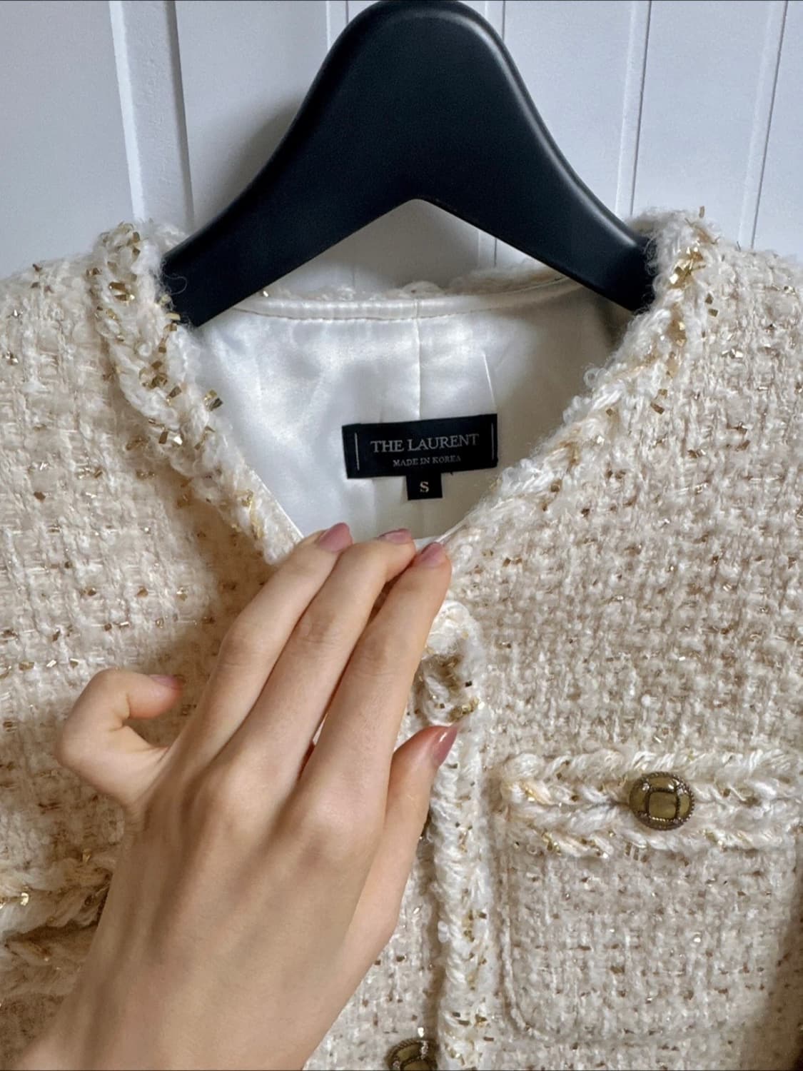 더로랑 트위드 자켓 S 새상품급 상품이미지9