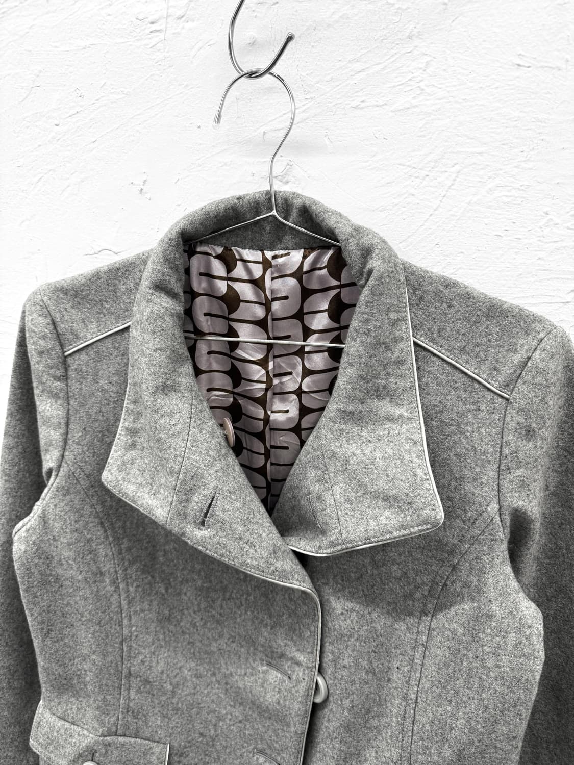 grove 버튼 울 자켓 상품이미지2