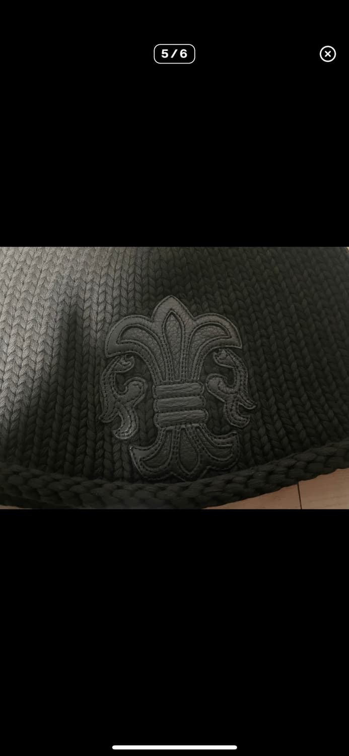 [OS]크롬하츠 플레어 비니 코튼 블랙 상품이미지5