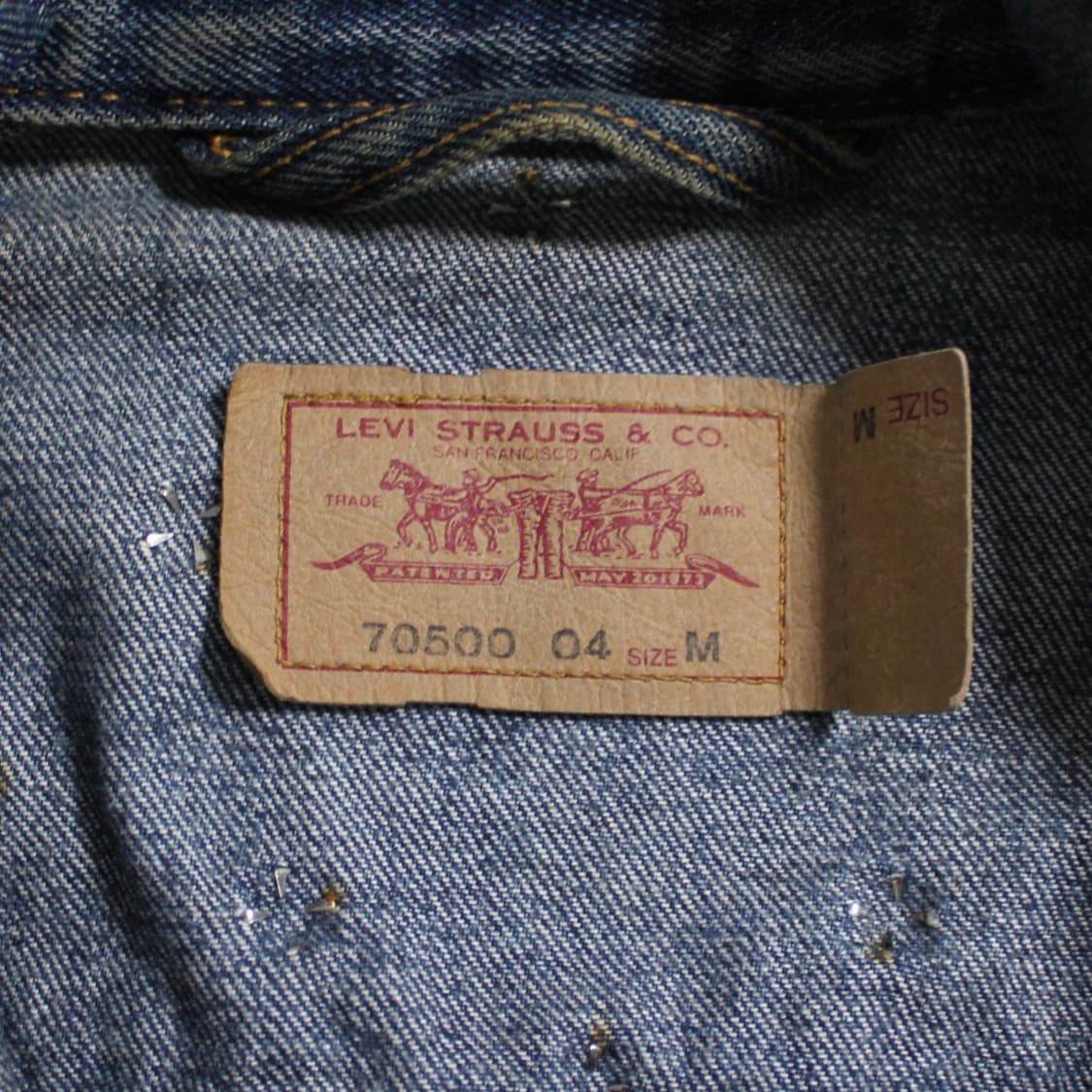 90's Levi’s 리바이스 스터드 데님 자켓(터키) L042 상품이미지6
