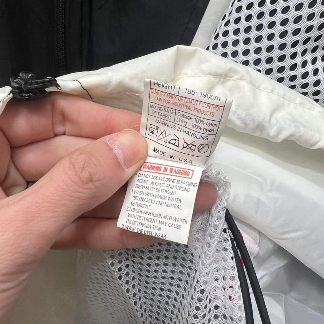 USA 나이키 올드스쿨 빅스우시 바람막이 자켓 XL 상품이미지5