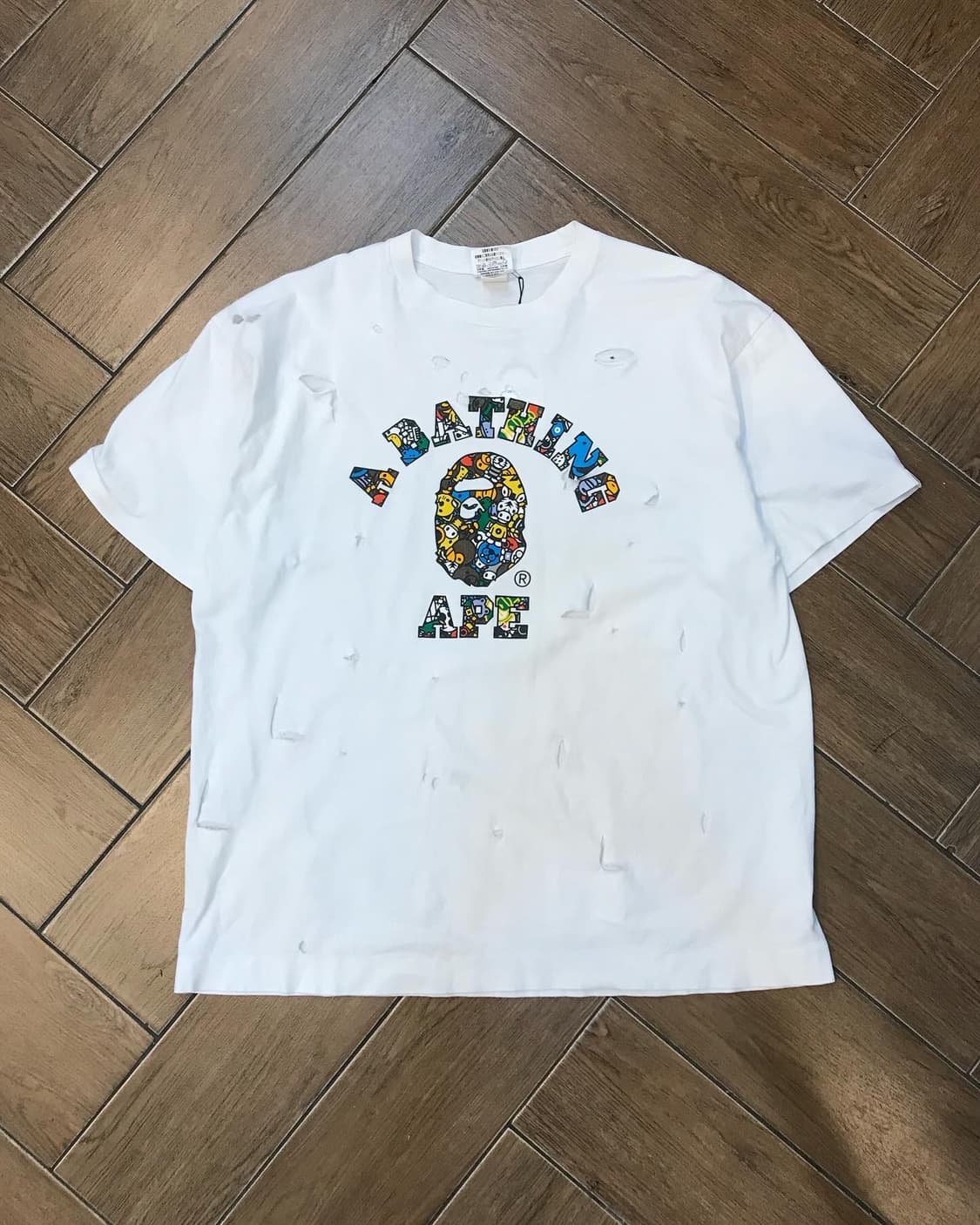 Bape Safari Pattern College Tee (custom) 상품이미지4