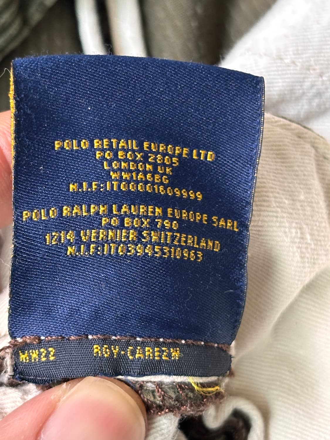 요즘 코듀로이랑은 격이 다른, 빈티지 폴로 럭비라인 올리브 팬츠 34 상품이미지6