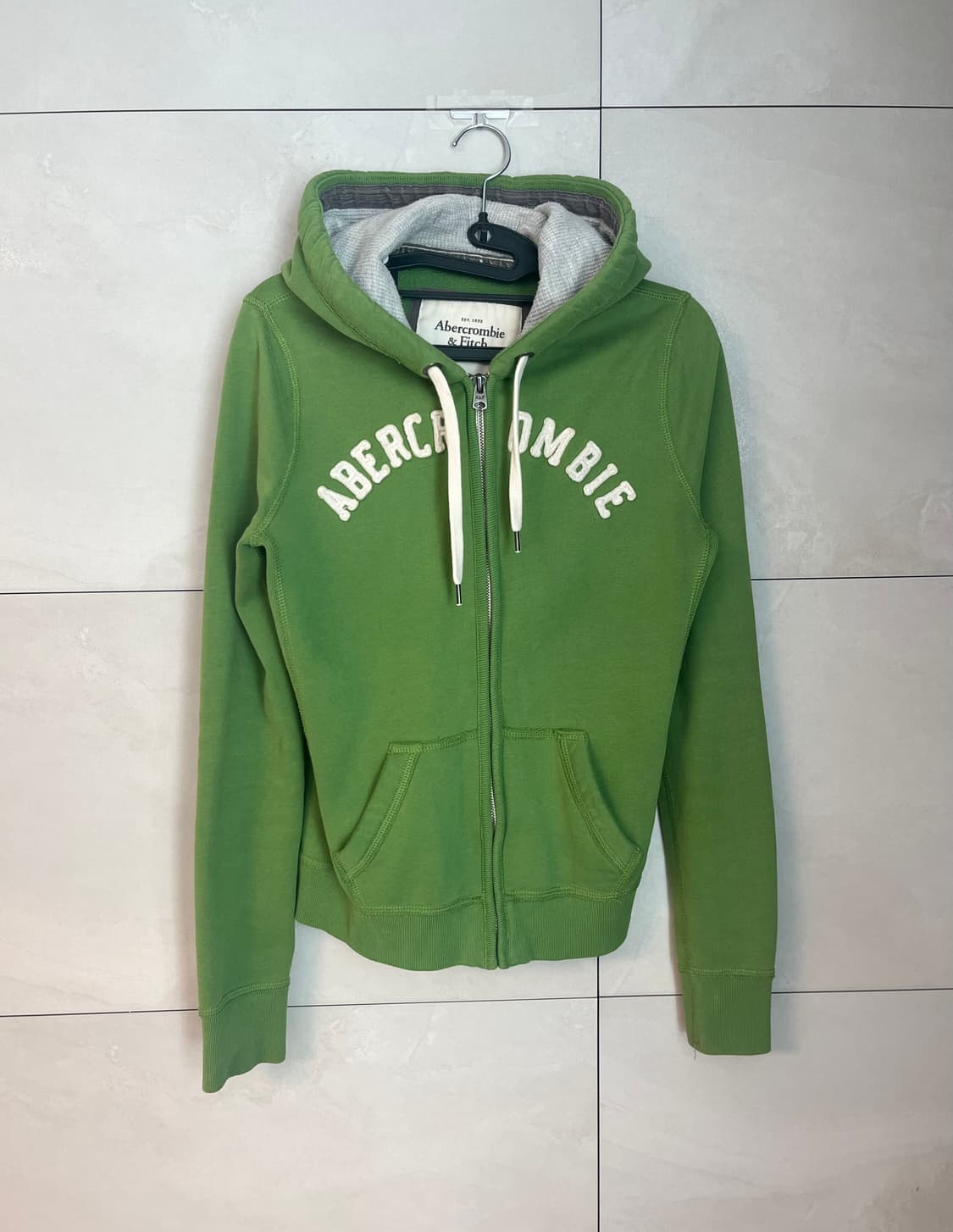 아베크롬비 스펠로고 말차 후드집업 (M) 상품이미지1