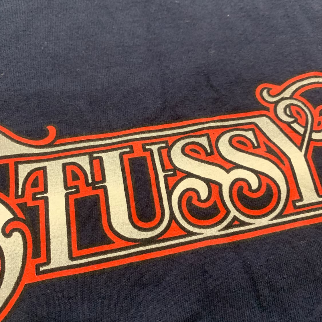 L) Stussy 스투시 빈티지 레터링 반팔티 상품이미지4