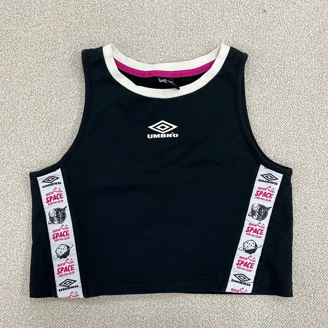 85 엄브로 민소매 크롭 나시 티셔츠 0203M1 상품이미지1